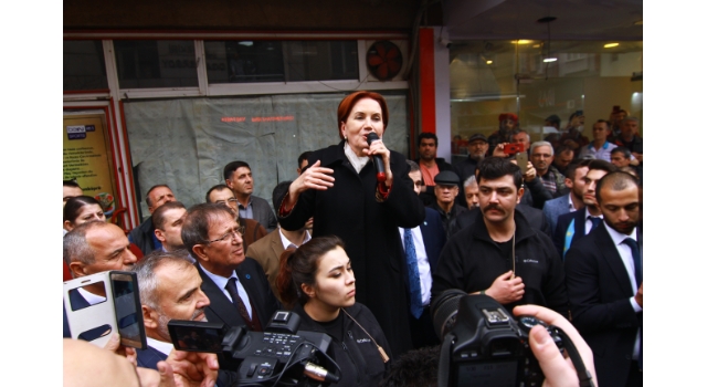 İYİ Parti Genel Başkanı Akşener Uzunköprü’yü ziyaret etti