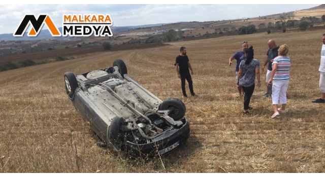 Malkara'da bu araçtan burnu bile kanamadan çıktı