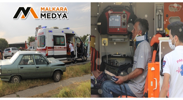 Malkara’da Trafik Kaza; 2 Yaralı