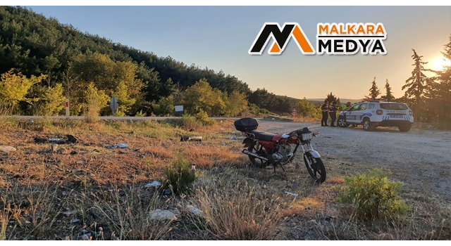 Malkara - Şarköy yolunda motosiklet takla attı: 2 yaralı