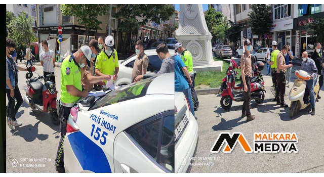 Malkara Polisinden Motosiklet Uygulaması