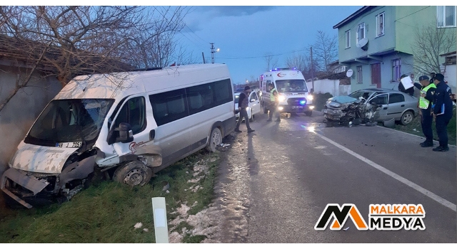 Malkara’da feci kaza: 15 yaralı