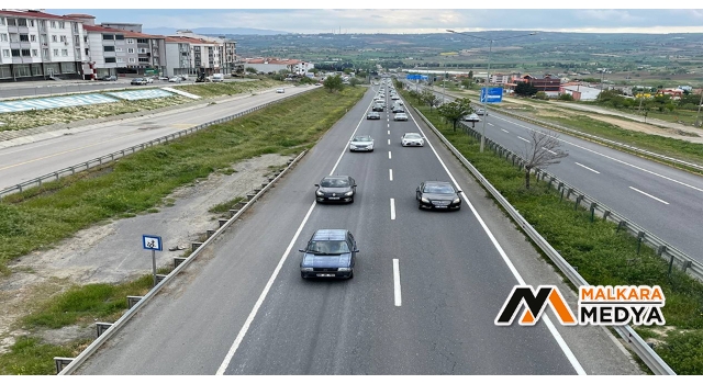 Tekirdağ yollarında tatil dönüşü yoğunluğu