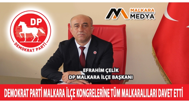 Malkara Demokrat Parti, 23 Ekim Pazar Günü Kongreye Gidiyor