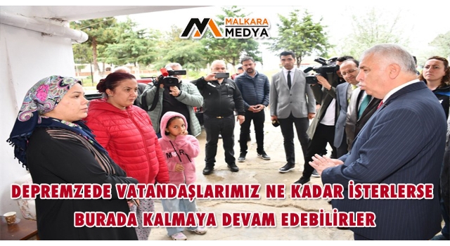 Vali Aziz Yıldırım İlimizde Misafir Edilen Depremzede Vatandaşlarımızı Ziyaret Etti