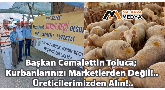 Başkan Toluca; Kurbanlarınızı Marketlerden Değil!.. Üreticilerimizden Alın!..