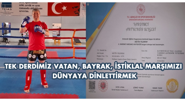 Kayseri'de gerçekleştirilen Muay Thai 1. Kademe Yardımcı Antrenörlük Kursunu Başarıyla Tamamladı