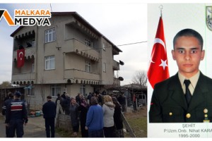 Şehit ateşi Saray'a düştü