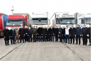 Tekirdağ’dan İdlib’e 7 tır yardım gönderildi