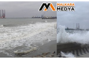 Marmara Denizinde dev dalgalar