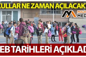 MEB okulların açılacağı tarihi açıkladı