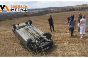 Malkara'da bu araçtan burnu bile kanamadan çıktı