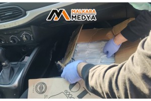 Malkara’da şüpheli araçtan 494 adet kaçak telefon çıktı