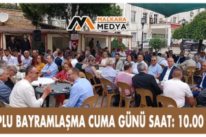 Malkara’da Toplu Bayramlaşma Cuma Günü Saat 10:00’da