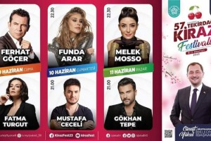 57. Uluslararası Tekirdağ Kiraz Festivali 8 Haziran Perşembe Günü Başlıyor!..