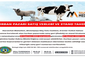 Malkara Kurban Pazarı Satış Yerleri ve Stand Tahsisi Duyurusu