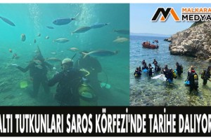 Su altı tutkunları Saros Körfezi'nde tarihe dalıyorlar