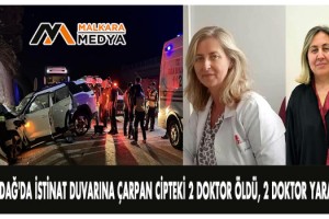 Tekirdağ'da istinat duvarına çarpan cipteki 2 doktor öldü, 2 doktor yaralandı