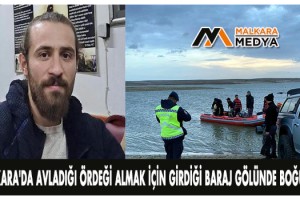 Malkara'da avladığı ördeği almak için girdiği baraj gölünde boğuldu