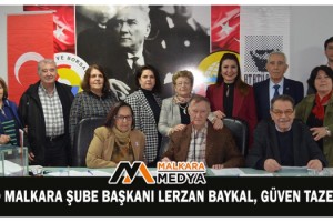 ADD Malkara Şube Başkanı Lerzan Baykal, Güven Tazeledi