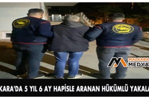 Malkara'da 5 yıl 6 ay hapisle aranan hükümlü yakalandı